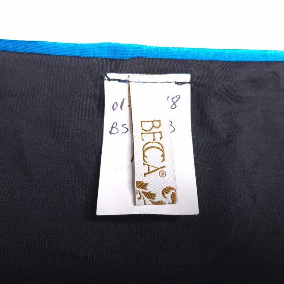 Becca Womens Bikini Bottoms Medium Blue Twist Front Lined Sample - Picture 3 of 4